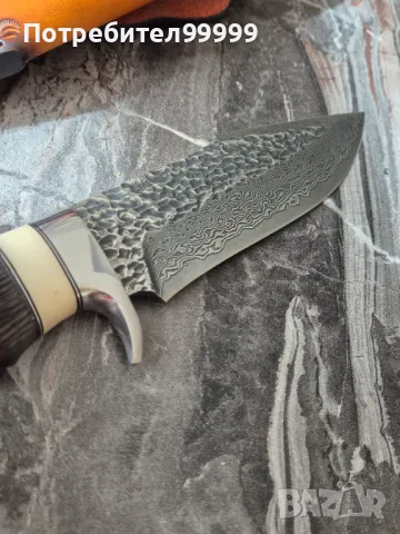 ЛОВЕН Нож от Дамаска стомана , снимка 4 - Ножове - 49518334