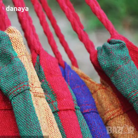 1722 Градински хамак от плат хамак люлка за къмпинг градина 190×80см, снимка 9 - Градински мебели, декорация  - 49761126