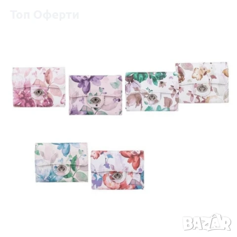 Дамско портмоне с флорален принт, снимка 2 - Портфейли, портмонета - 50498657