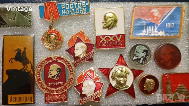 Значки 13 броя Ленин, снимка 2 - Колекции - 55942257