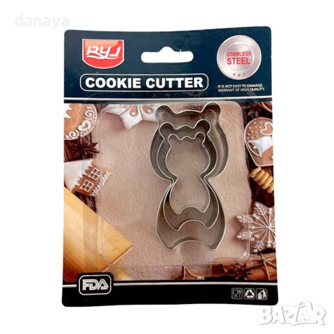 3358 Комплект от 3 броя форми за сладки Мече