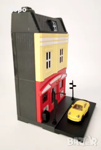 Европейска улица със сгради на модули и малки колички 0230653, снимка 14 - Образователни игри - 48418202