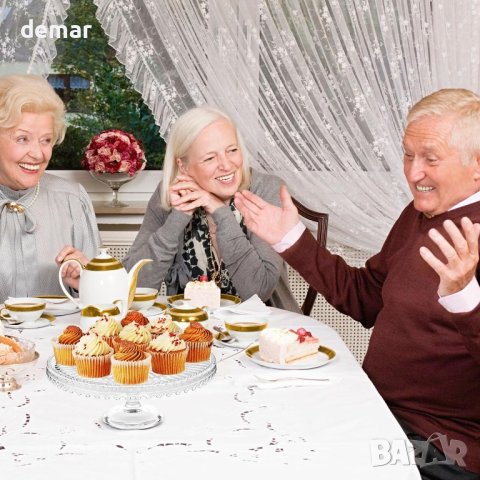 Muldale стъклена поставка за торта - 28 см, снимка 6 - Други - 42110127