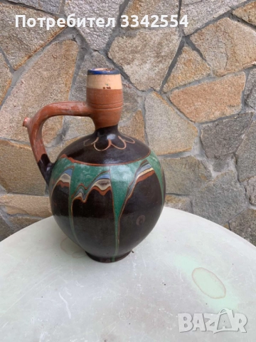 СТОМНА БЪРДУК БЪРДЕ КЕРАМИКА БЪЛГАРИЯ СТАРИННА РИСУНЪК, снимка 1