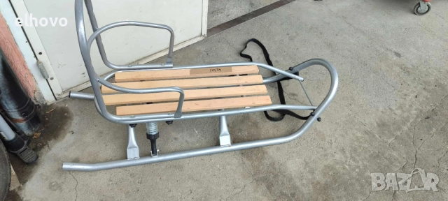 Метална шейна с дървена седалка, снимка 4 - Зимни спортове - 51973777