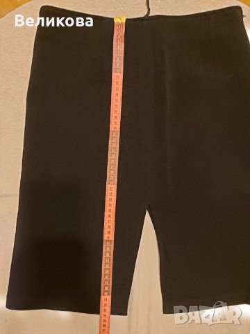 Черна права пола с цепки, снимка 8 - Поли - 35673693