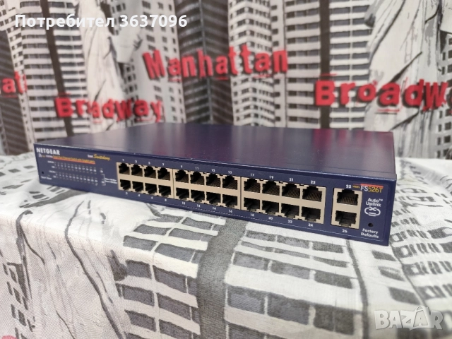 Netgear 24port smart switch, снимка 3 - Суичове - 51639563