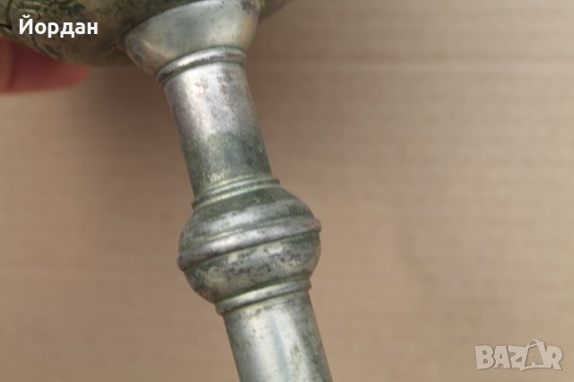 Сребърна чаша с позлата ''Потир'', снимка 8 - Антикварни и старинни предмети - 44389972