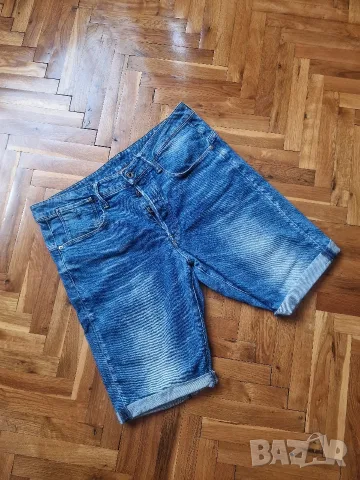 Страхотни мъжки дънкови къси панталони G STAR RAW размер 32 , снимка 2 - Къси панталони - 55734669