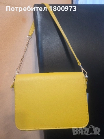 Дамска чанта в жълт цвят., снимка 2 - Чанти - 53728209