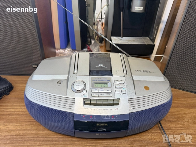 AIWA CSD-ED37 Преносим касетофон, рекордер, CD радио, голям бумбокс, снимка 4 - Радиокасетофони, транзистори - 52417817