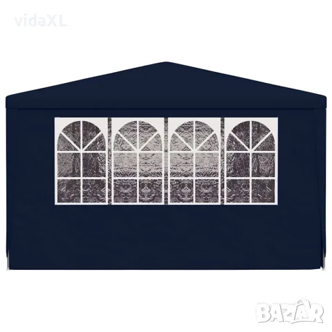vidaXL Професионална парти шатра със стени 4x9 м синя 90 г/м², снимка 5 - Къмпинг мебели - 56147615