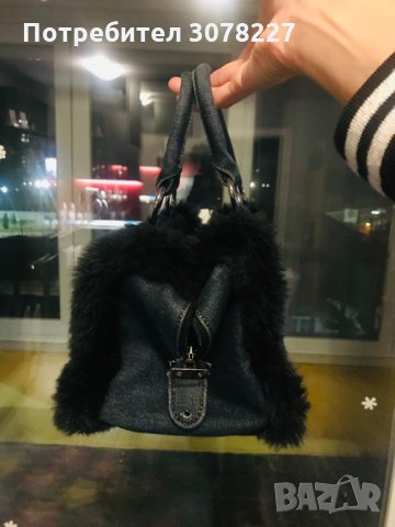 Дънкова чанта Sisley, снимка 3 - Чанти - 33847418