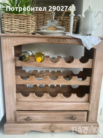 Дървена поставка за вино!
