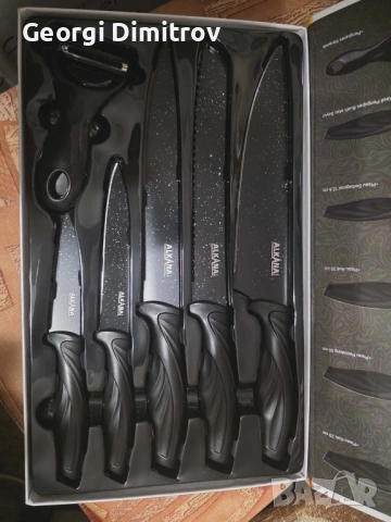 Комплект ножове, снимка 3 - Прибори за хранене, готвене и сервиране - 53825120