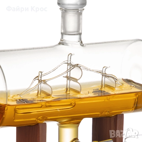 Комплект стъклена бутилка Буре 1000мл, 2бр чаши x 200мл, корпоративен подарък за мъже, диспенсър, снимка 3 - Подаръци за мъже - 52798565