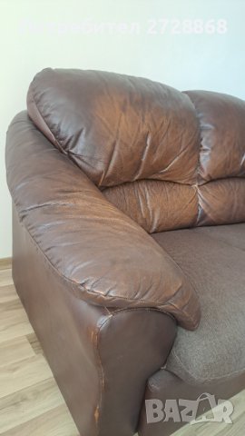 Кожен диван , снимка 3 - Дивани и мека мебел - 42298049