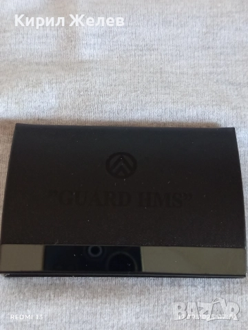 Луксозен визитник нов кожа GUARD HMS много красив 50558