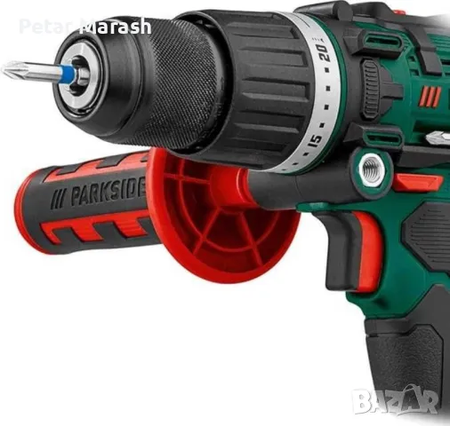Parkside 20V 3-в-1 2 скорости Акумулаторна ударна бормашина, снимка 3 - Бормашини - 49740974