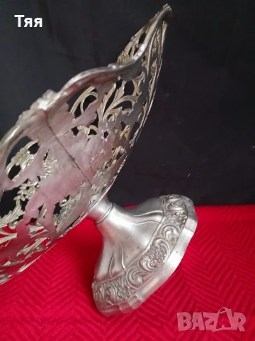 Винтидж фруктиера на столче , снимка 3 - Антикварни и старинни предмети - 51196754