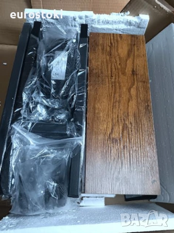 Конзолна маса VEDECASA с 2 зарядни станции, тънка конзолна маса за диван, спалня, коридор, индустриа, снимка 5 - Маси - 52777202