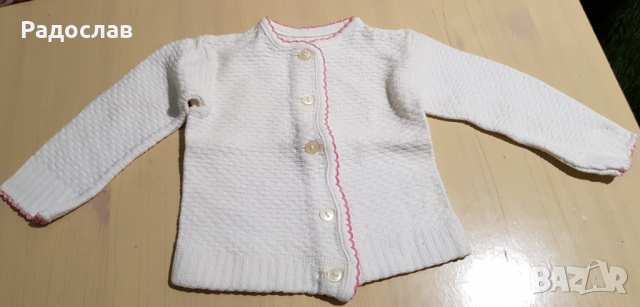 Бял комплект фанела и панталон плетени 1 - 2 год, снимка 3 - Комплекти за бебе - 36498166