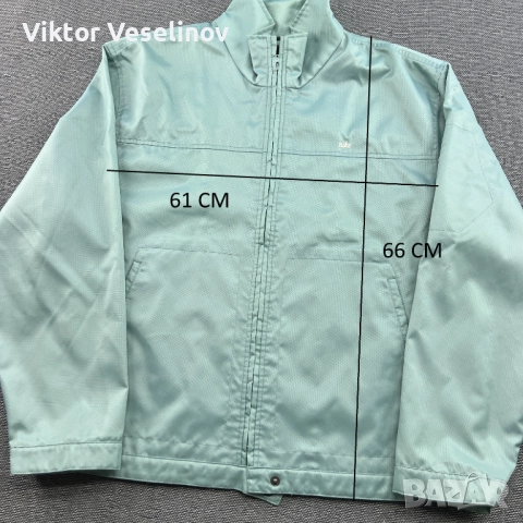 Nike 90-те Ретро Мъжка Ветровка Размер XL Зелена, снимка 2 - Спортни дрехи, екипи - 52507110