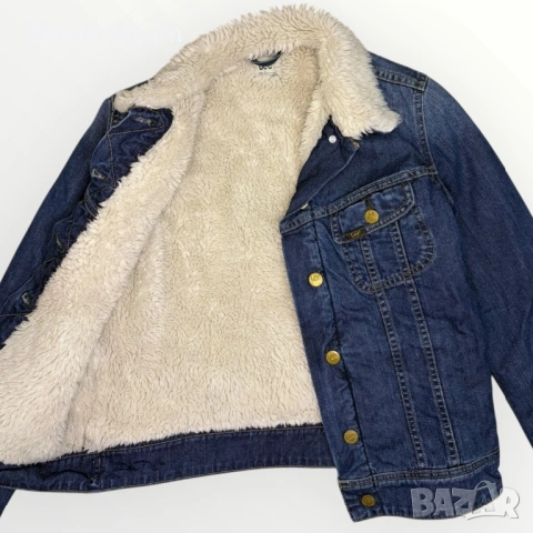 Дамско дебело дънково яке LEE, снимка 3 - Якета - 53056216