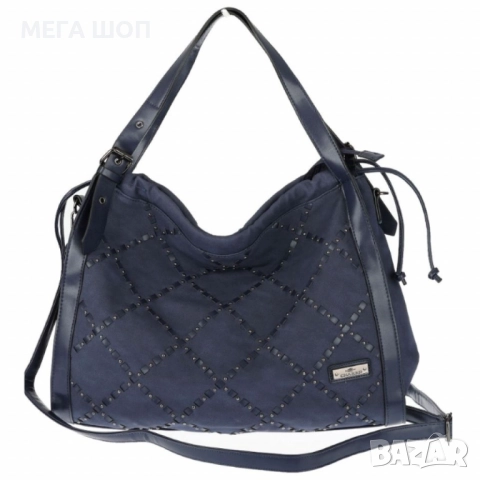 Велурена дамска чанта с декоративни ленти и метални капси – елегантен бохо дизайн, снимка 7 - Раници - 52643510