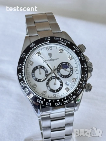 $299 MSRP Мъжки часовник POEDAGAR – кварцов, хронограф, водоустойчив луксозен, снимка 3 - Мъжки - 25986455