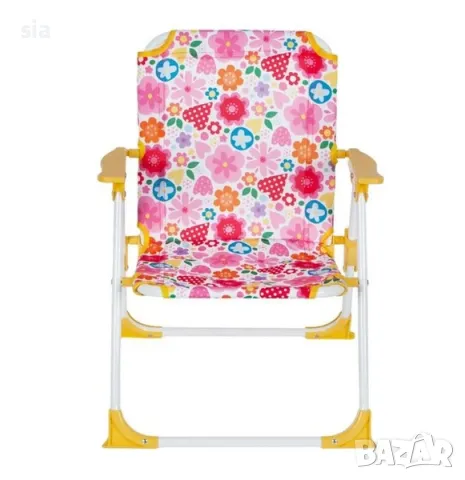 Детски стол, сгъваем, розов, 37x35x46cm, снимка 2 - Къмпинг мебели - 49658674