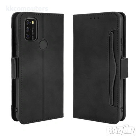 Blackview A70 (2021) Wallet Кожен Калъф и Стилус