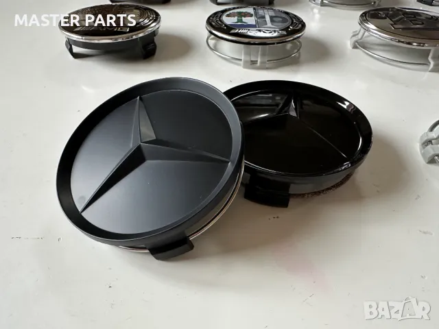 Чисто нови . Капачки за джанти MERCEDES МЕРЦЕДЕС 75мм ., снимка 10 - Части - 45380497