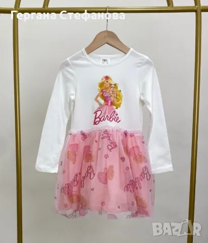 Рокля Барби Размери-98,104,110,116,128 Цена-32 лв, снимка 2 - Детски рокли и поли - 48115724