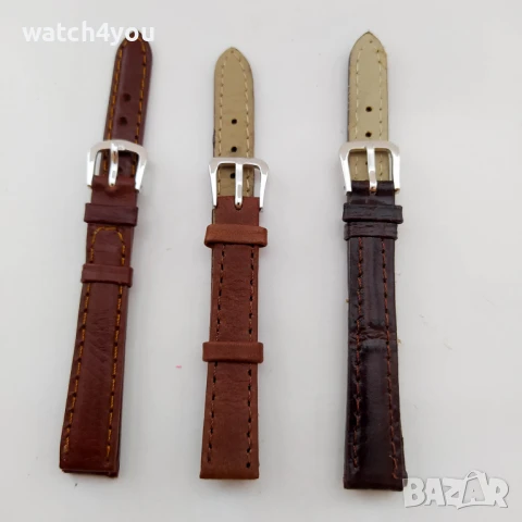 НОВА БЯЛА КАИШКА ЗА ЧАСОВНИК ЕСТЕСТВЕНА КОЖА.БЕЛИ КОЖЕНИ КАИШКИ ЗА ЧАСОВНИЦИ.BIALA KAISHKA KAI{KA, снимка 13 - Каишки за часовници - 42489545