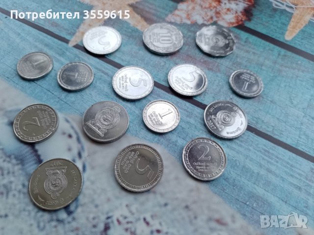 монети от Шри Ланка, снимка 1 - Нумизматика и бонистика - 40895507