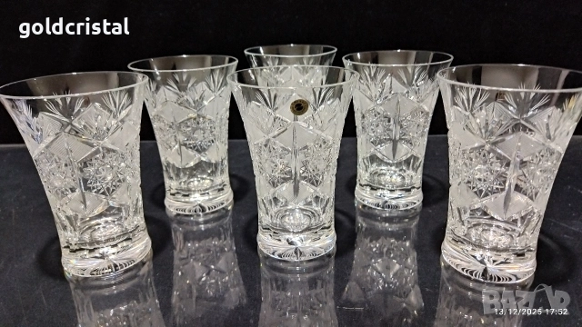 кристални чаши за вода , снимка 6 - Антикварни и старинни предмети - 52794944