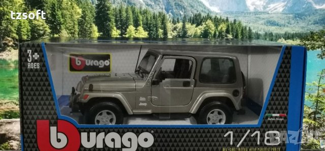 Jeep Wrangler SAHARA Burago 1:18 HQ, снимка 7 - Колекции - 33866036