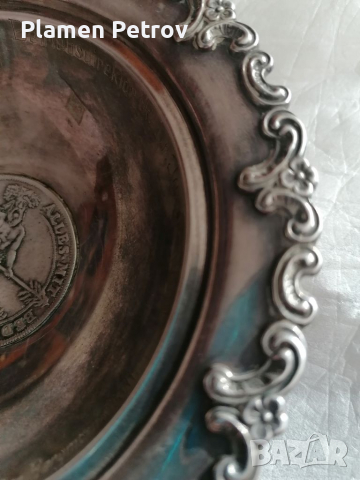 Сребърна чиния , снимка 9 - Антикварни и старинни предмети - 36247558