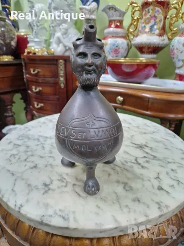 Рядък антикварен колекционерски бронзов съд от 19 век 