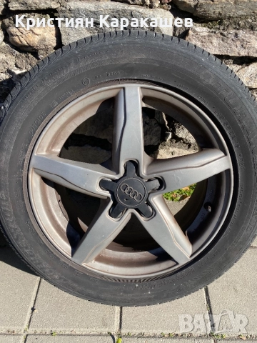 4БР Джанти 16 цола за Ауди с летни гуми , снимка 4 - Гуми и джанти - 52435716