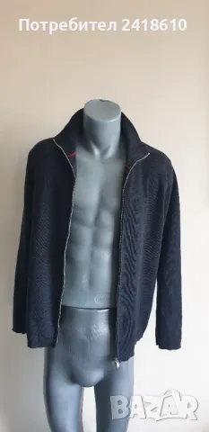 Hugo Boss HUGO Merino Wool Cardigan Knitted Full Zip 50/ L ОРИГИНАЛ! Мъжка Вълнена Жилетка с ц, снимка 10 - Пуловери - 49100809