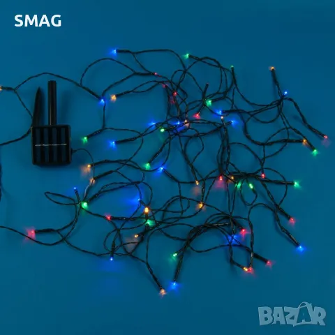 60 соларни LED лампи за вътрешна и външна употреба 10,3 м - многоцветни S_1170164