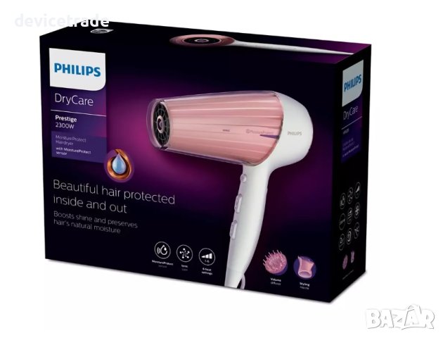 Сешоар Philips HP8281/00, 2300 W, Moisture Protect Prestige, снимка 4 - Сешоари - 34574681
