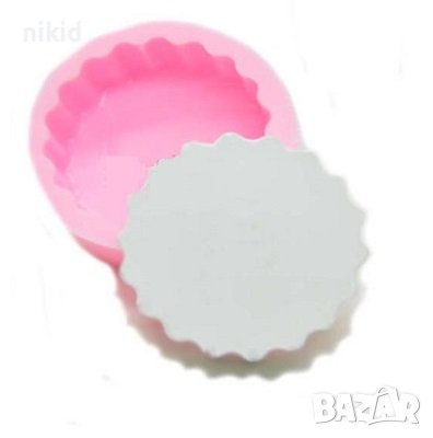 5 см къдрав кръг основа силиконов молд форма фондан гипс шоколад сапун декор