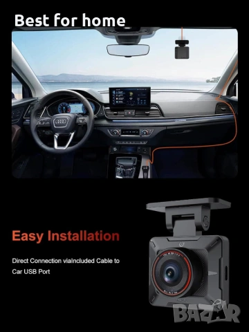 AKEEYO P1 Мини видеорегистратор – Супер компактна предна видеорегистратор за автомобили, снимка 8 - Аксесоари и консумативи - 53711297