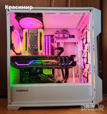 Геймърски компютър Ryzen 5800x,MSI GeForce RTX 3080 Suprim,32gb ddr4,1tb nvme, снимка 2 - Геймърски - 53210469