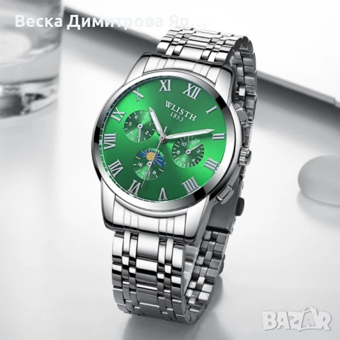 Изискан мъжки бизнес часовник с метален корпус., снимка 4 - Мъжки - 51377915