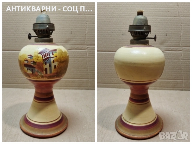 Стара Соц Газена Лампа. / НОМЕР 1528., снимка 6 - Антикварни и старинни предмети - 53660169