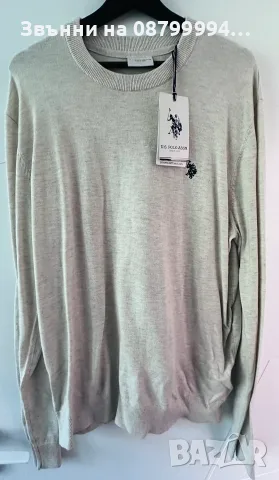 Мъжка Памучна Блуза Пуловер U.S. Polo ASSN, снимка 2 - Пуловери - 55770481